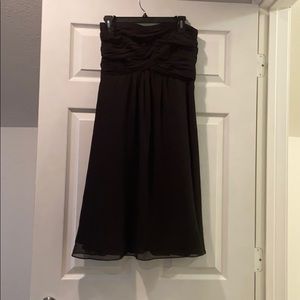 Black strapless White House Black Market dress
